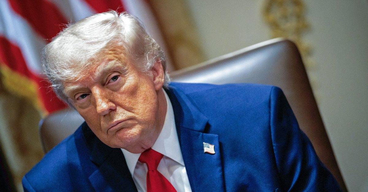 Donald Trump during a meeting.