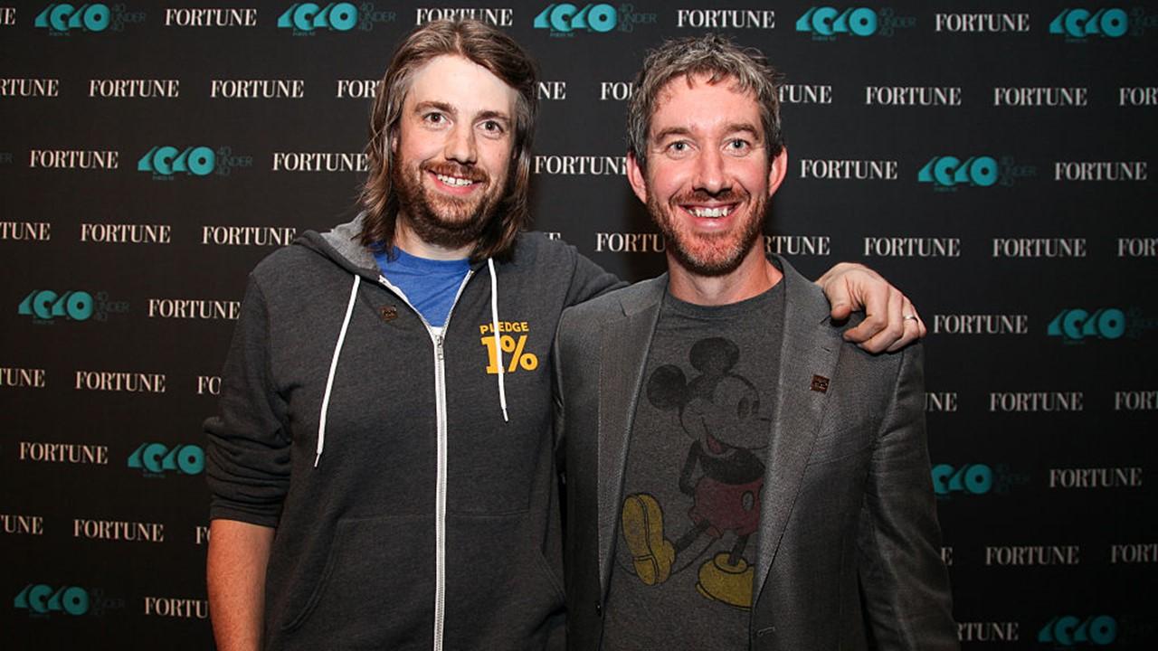 Atlassian co-founders Mike Cannon-Brookes and Scott Farquhar