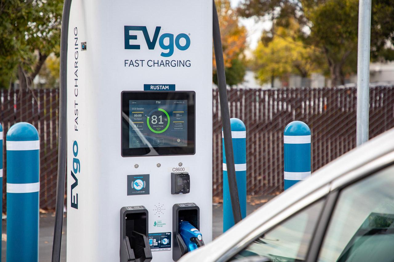 evgo fast charging stock