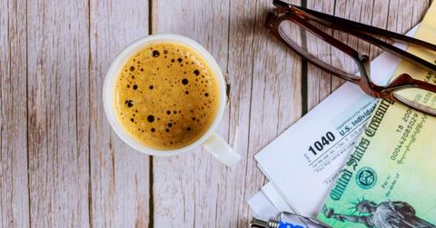 A stimulus check and tax forms