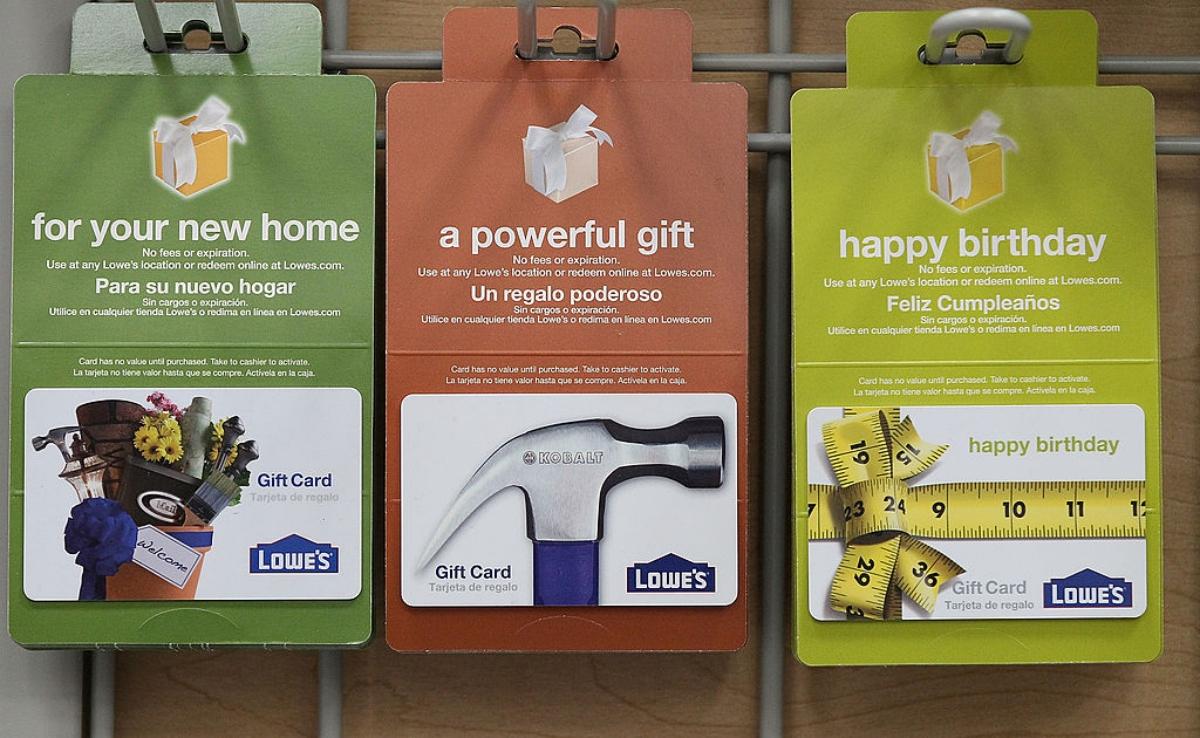 Lowe's gift cards