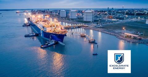 Excelerate Energy ship and logo