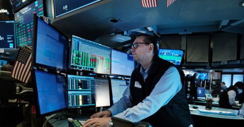 NYSE Trader watch stock market data