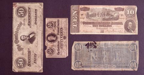 Confederate money