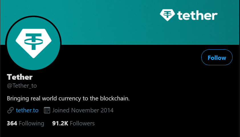 tether twitter