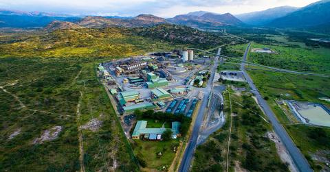 platinum mining site