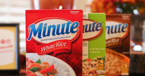 Boxes of Minute Rice