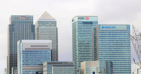 Buildings of many large banks