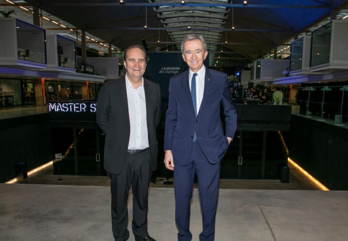 Xavier Neil with Bernard Arnault in 2018