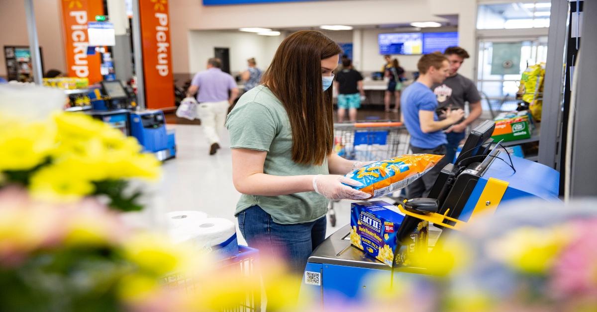 Walmart customer shopping