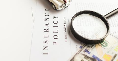 Car insurance policy paperwork