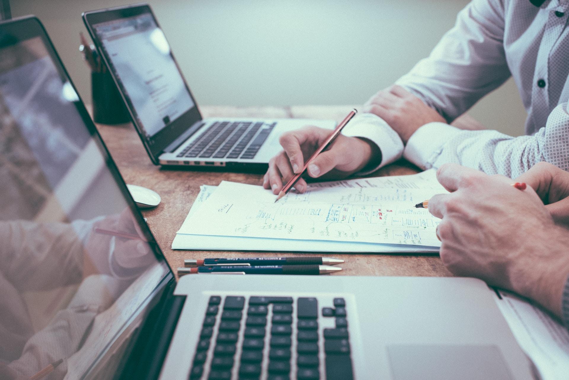 An auditor working on an audit