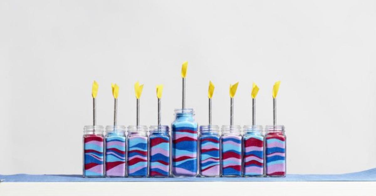 DIY menorah 