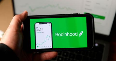 Robinhood app displayed on a smartphone