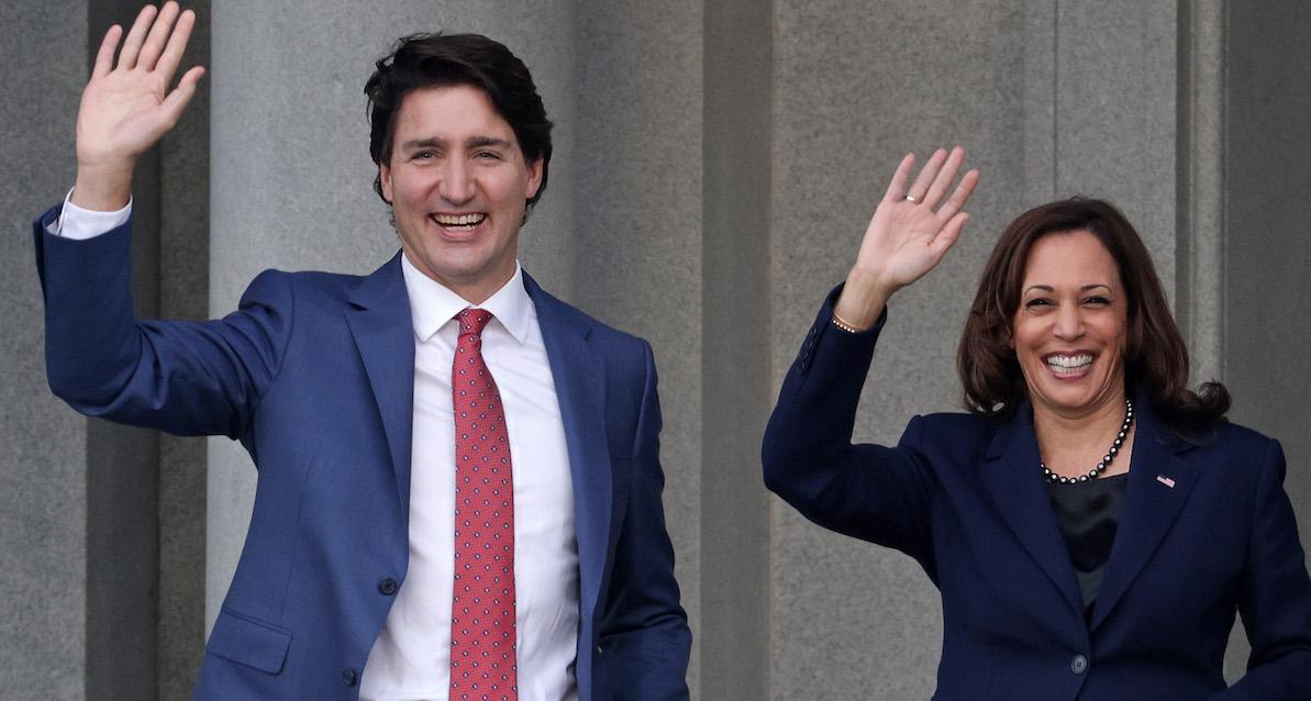 justin trudeau kamala harris