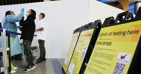 COVID-19 testing area