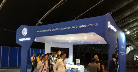 A Crypto.com stall at a conference