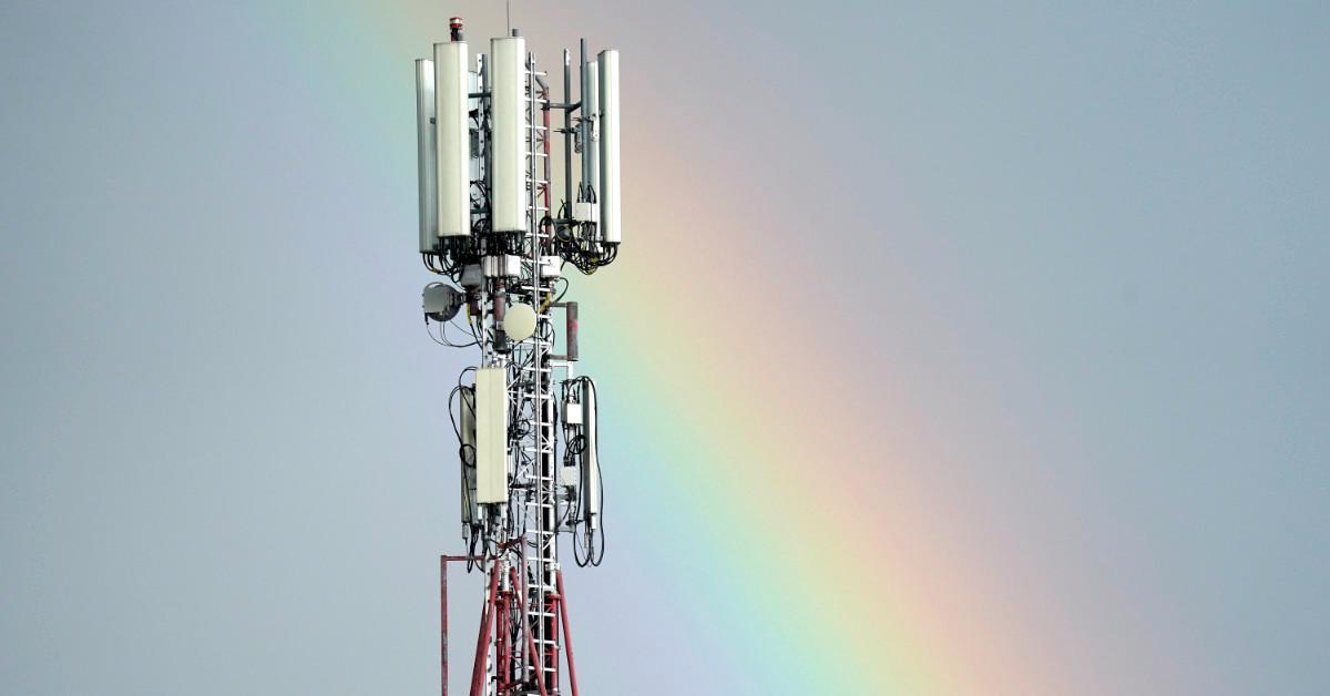 Mobile phone network tower