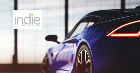 Car and Indie Semiconductor logo