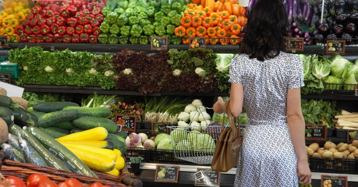 woman shopping at the grocery store