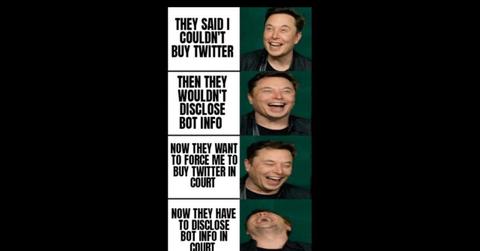 Elon Musk tweet about Twitter deal