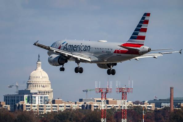 An American Airlines plane