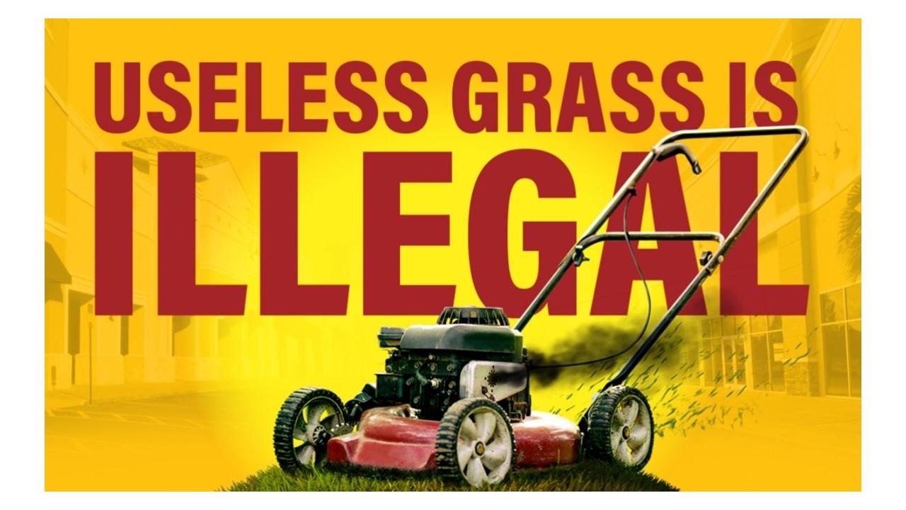 Nevada grass ban advertisement