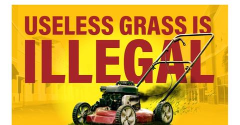 Nevada grass ban advertisement