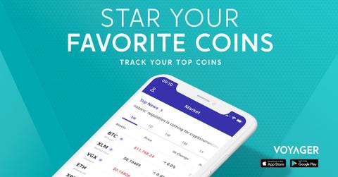 Voyager app on a smartphone