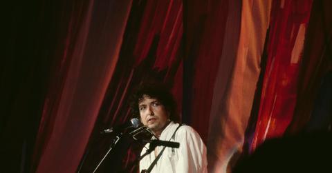 Bob Dylan performs at the Live Aid benefit concert
