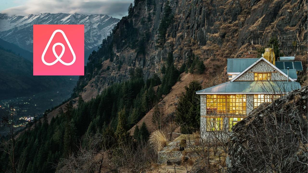 Airbnb rental and logo