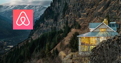 Airbnb rental and logo