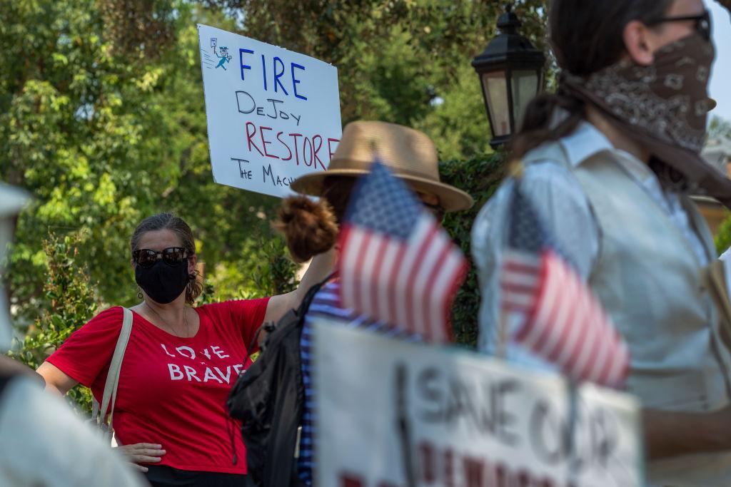 rally to fire louis dejoy as postmaster general