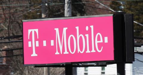 A T-Mobile sign