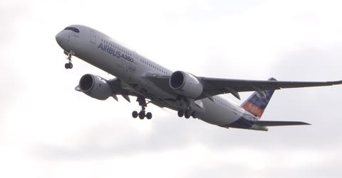 Airbus aircraft flying
