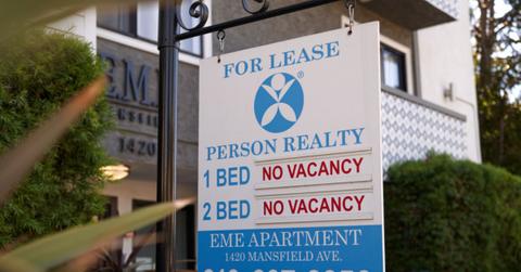 A sign for properties available to lease