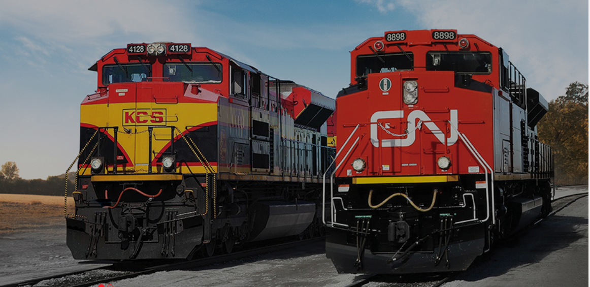 KCS and CN trains