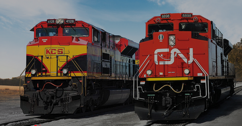 KCS and CN trains
