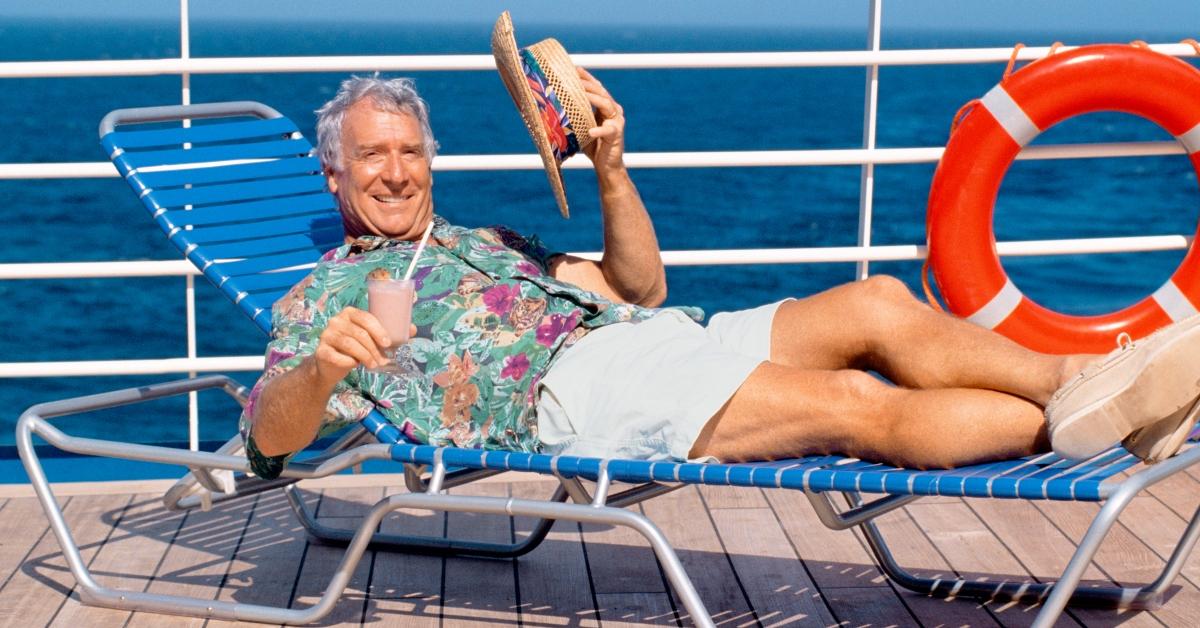 A man on a cruise