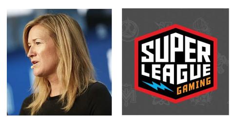 Ann Hand and Super League Gaming logo