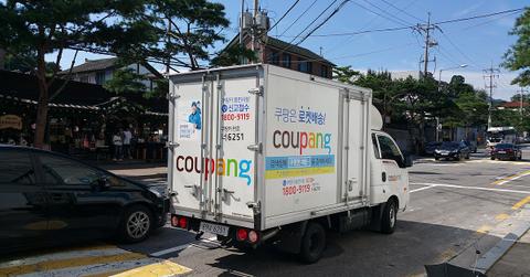 Coupang delivery truck