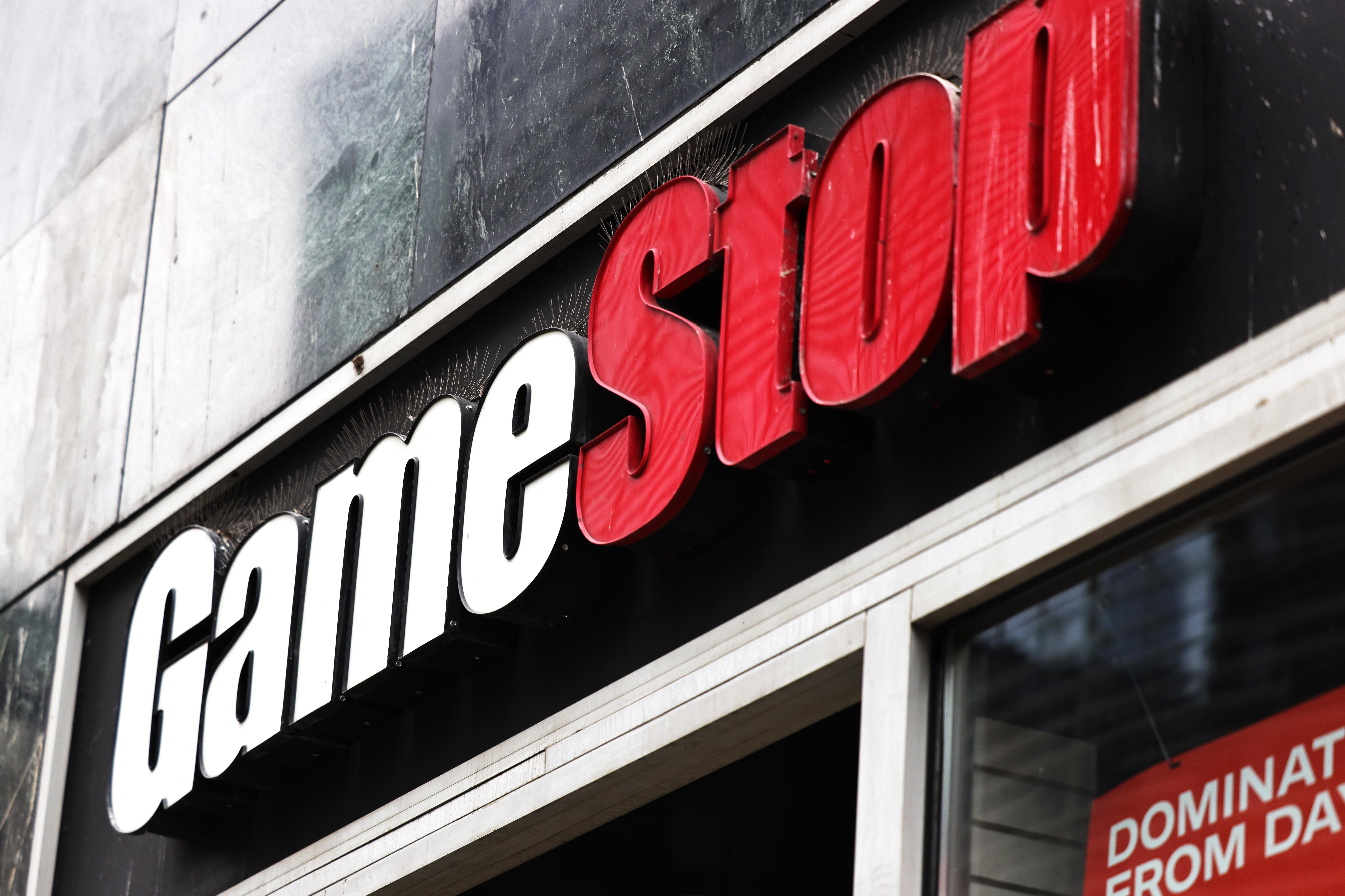 A GameStop storefront