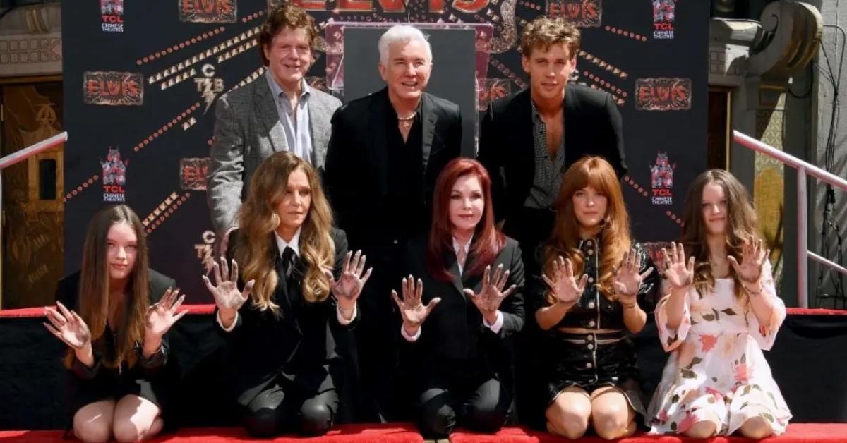 Priscilla Presley, Lisa Marie Presley, Riley Keough, and others honored during a handprint ceremony in 2022.