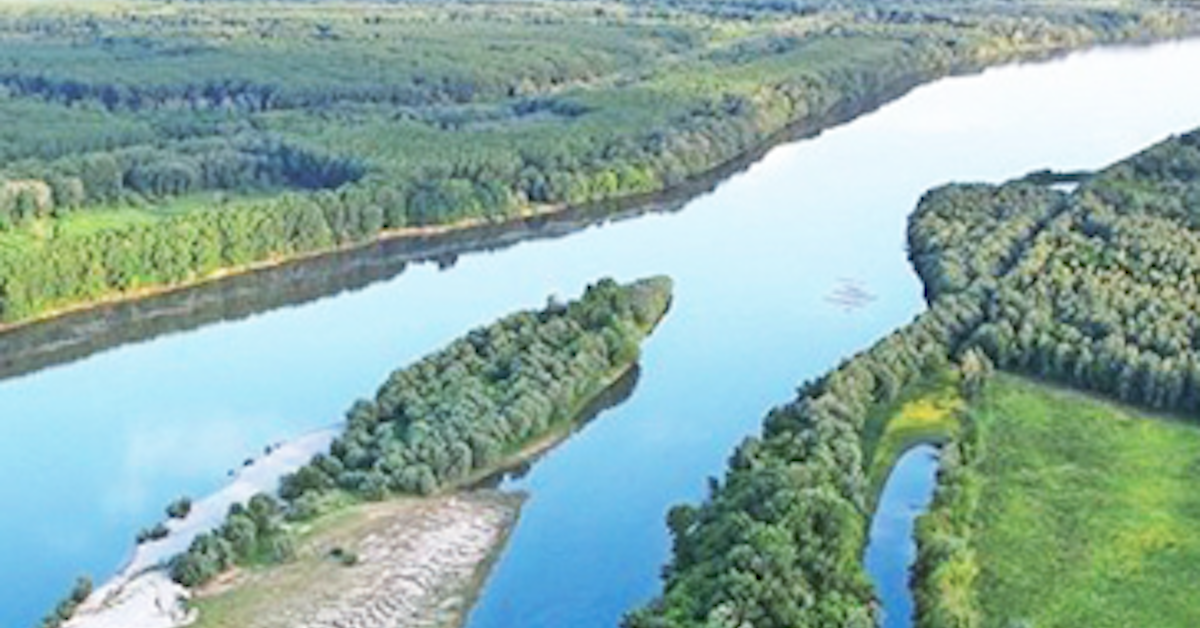 Overview photo of a river in Liberland