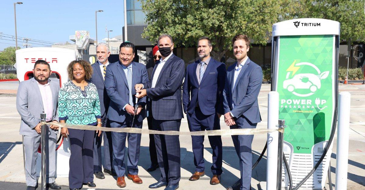 Tritium EV charging station opening