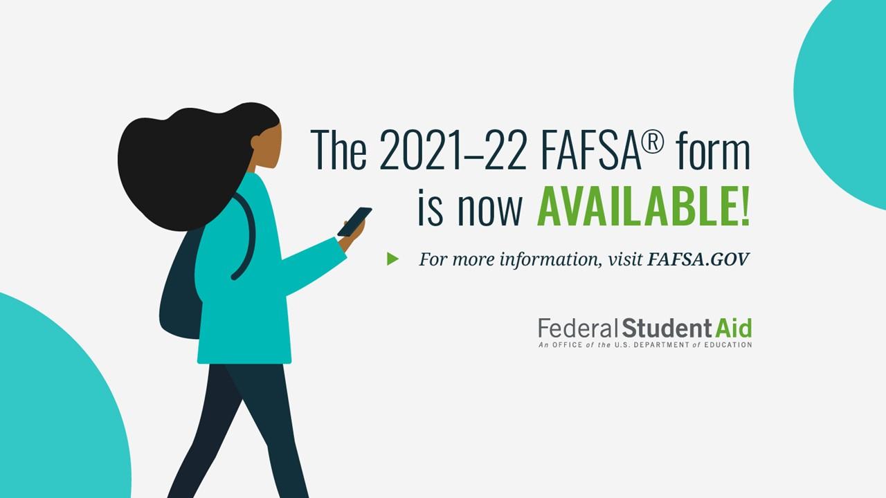 Banner for finding the FAFSA form