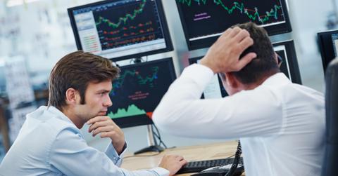 Worried stock trader