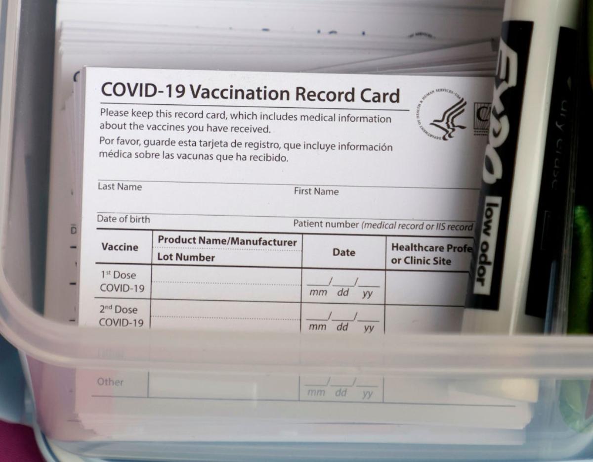 COVID-19 vaccination cards