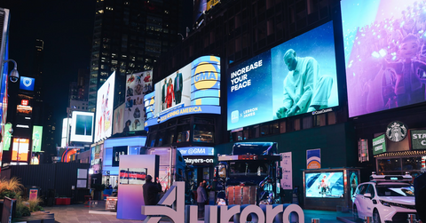 Aurora on wall street on IPO day