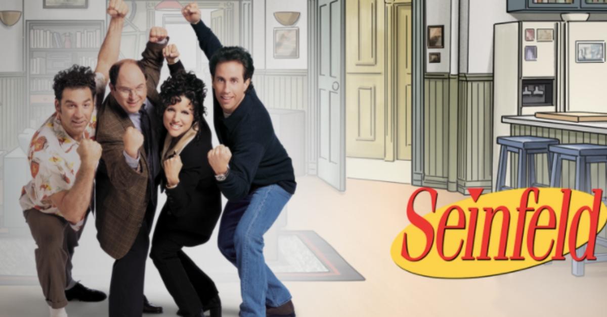 Seinfeld logo and cast